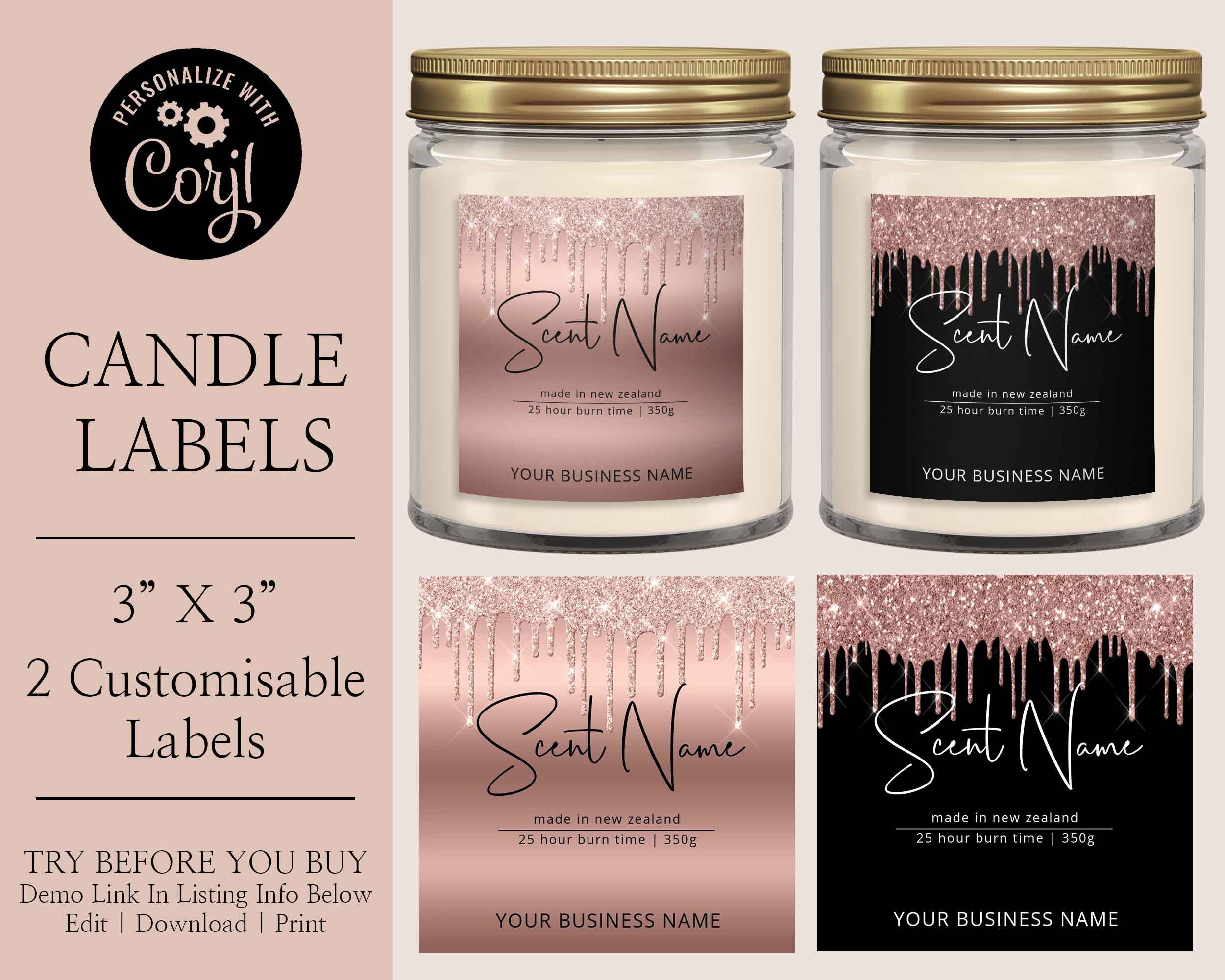 Free Printable Candle Labels