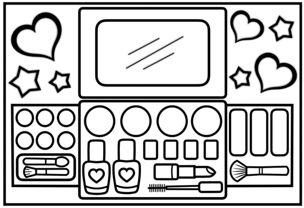 Makeup 1 Coloring Page Free Printable Coloring Pages For Kids