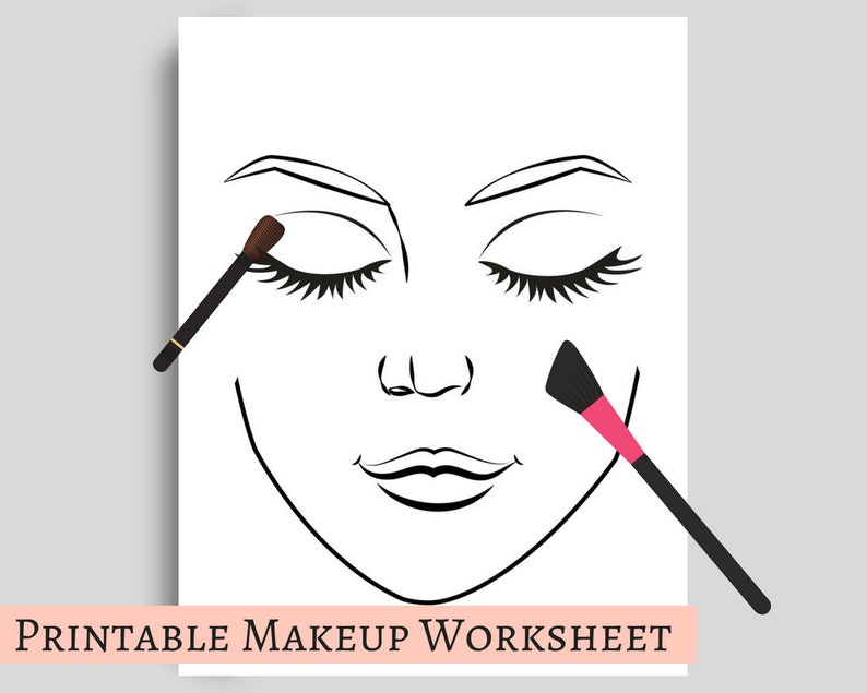 5 Printable Makeup Sheets for Perfect Practice